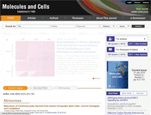 Tablet Screenshot of molcells.org